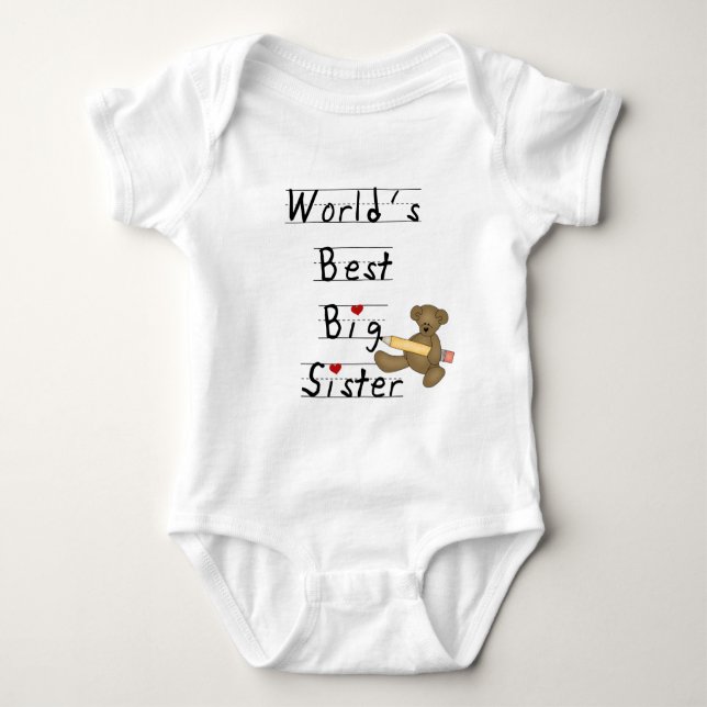 World's Best Big Sister Tshirts and Gifts (Front)
