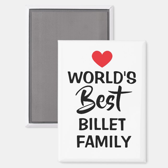 World's Best Billet Family Decorative Magnet (Front/Back)