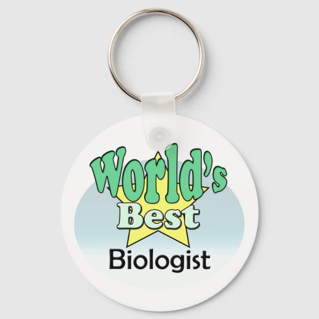 World's Best Biologist Key Ring (Front)