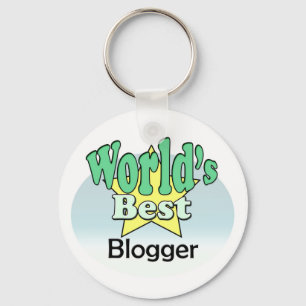 World's Best Blogger Key Ring