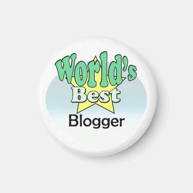 World's Best Blogger Magnet (Front)