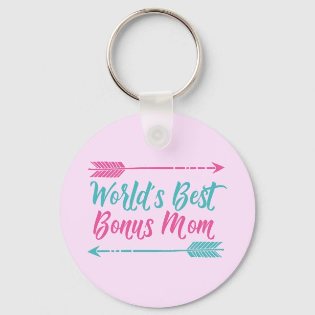 World's Best Bonus Mum Key Ring (Front)