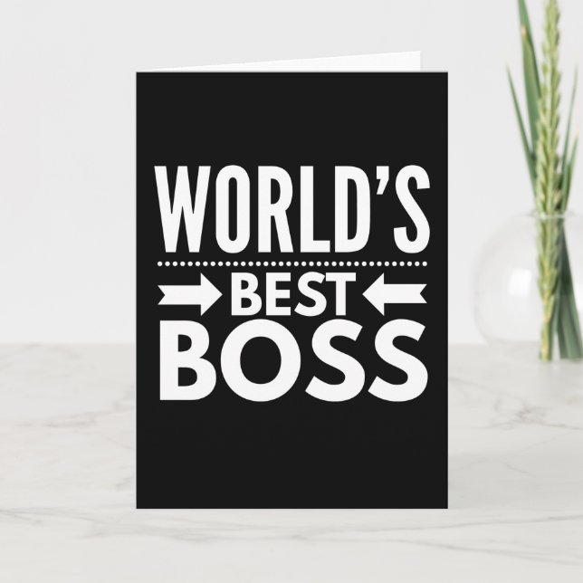 Worlds Best Boss Card (Front)