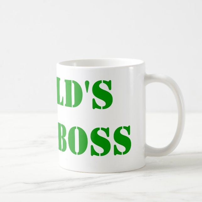 WORLD'S BEST BOSS COFFEE MUG (Right)