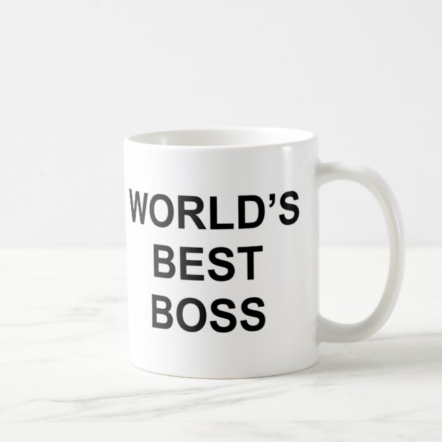 World's Best Boss Coffee Mug (Right)