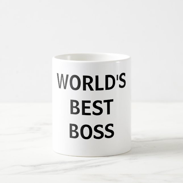 WORLD'S BEST BOSS COFFEE MUG (Center)