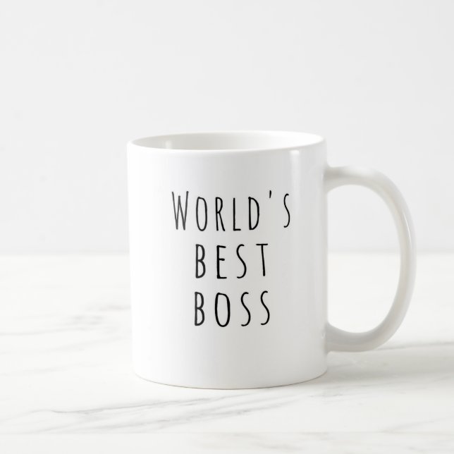 Worlds Best Boss Coffee Mug (Right)