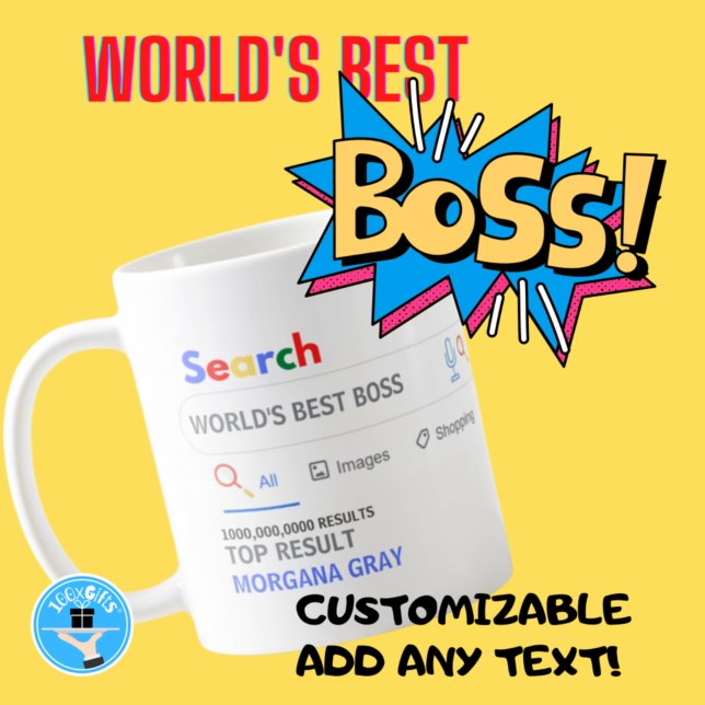 WORLDS BEST BOSS Funny Top Search Result Coffee Coffee Mug (Creator Uploaded)