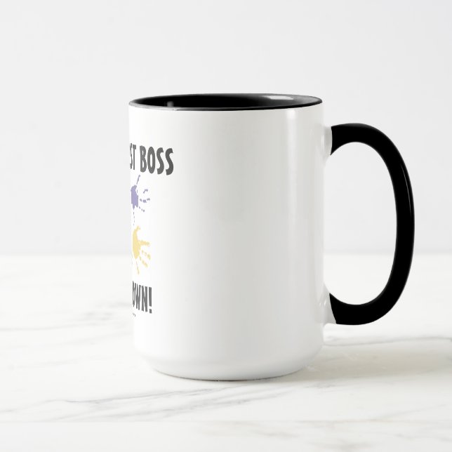 World's Best Boss Hands Down Coffee Mug (Right)