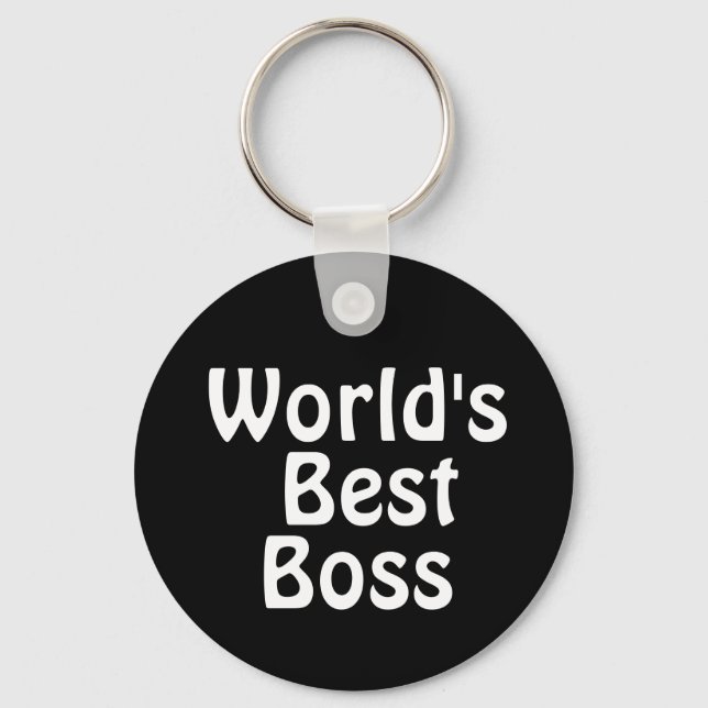 World's Best Boss Keychain (Front)