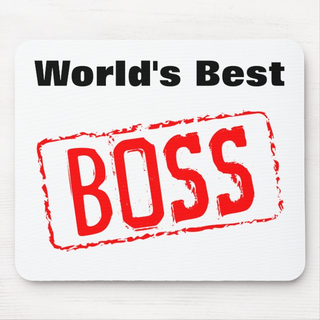 World's Best Boss Mouse Pad (Front)