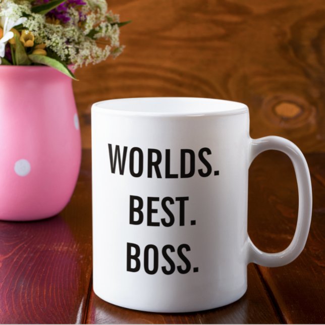Worlds Best Boss Office Gift Mug Employee (Creator Uploaded)
