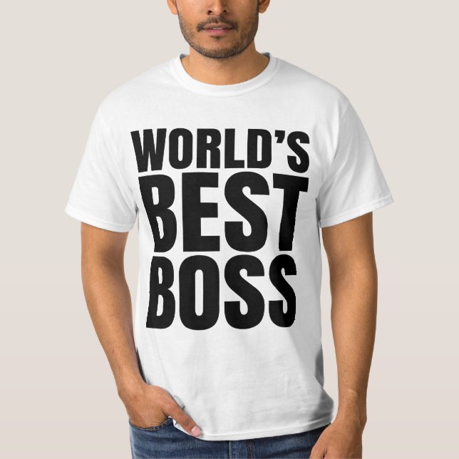 WORLD'S BEST BOSS T-Shirt (Front)