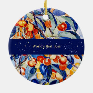 World's Best Boss (Theo van Rysselberghe artwork) Ceramic Tree Decoration