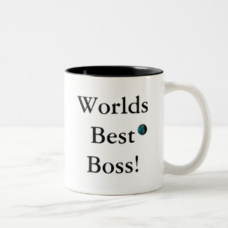 Worlds Best Boss! Two-Tone Coffee Mug