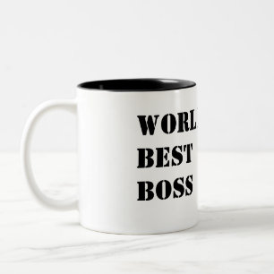 World's Best Boss Two-Tone Coffee Mug