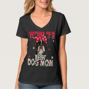 World's Best Boston Terrier Dog Mum Mother's Day T-Shirt