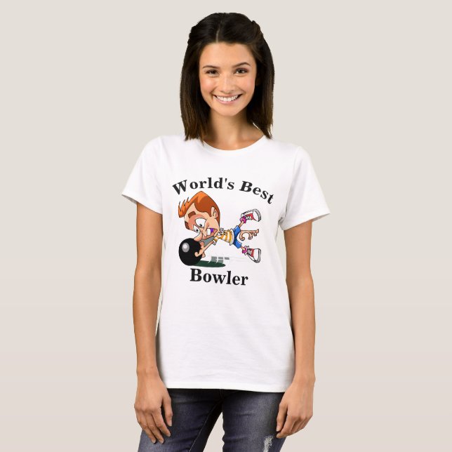 World's Best Bowler T-Shirt (Front Full)
