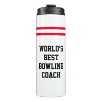 "World's Best Bowling Coach" | Bowling Pin Stripes