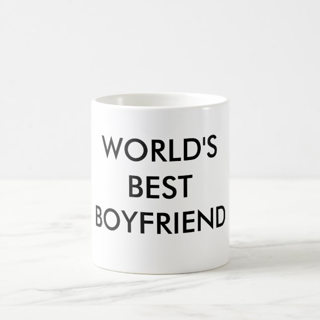 WORLD'S BEST BOYFRIEND COFFEE MUG (Center)