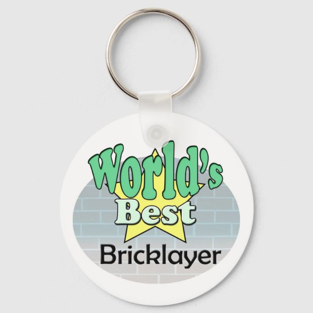 World's Best Bricklayer Key Ring (Front)