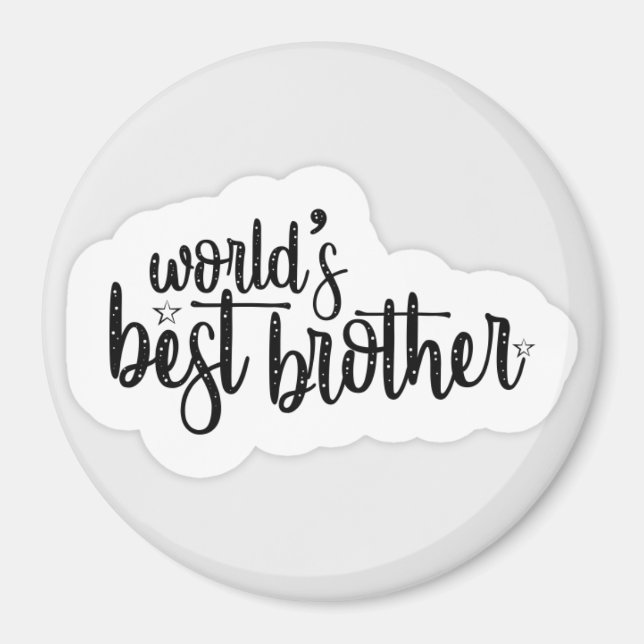 World's best brother Magnet Gift (Front)