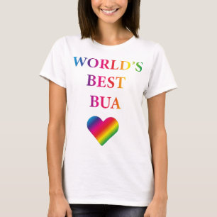 WORLD'S BEST BUA RAINBOW HEART T-Shirt 