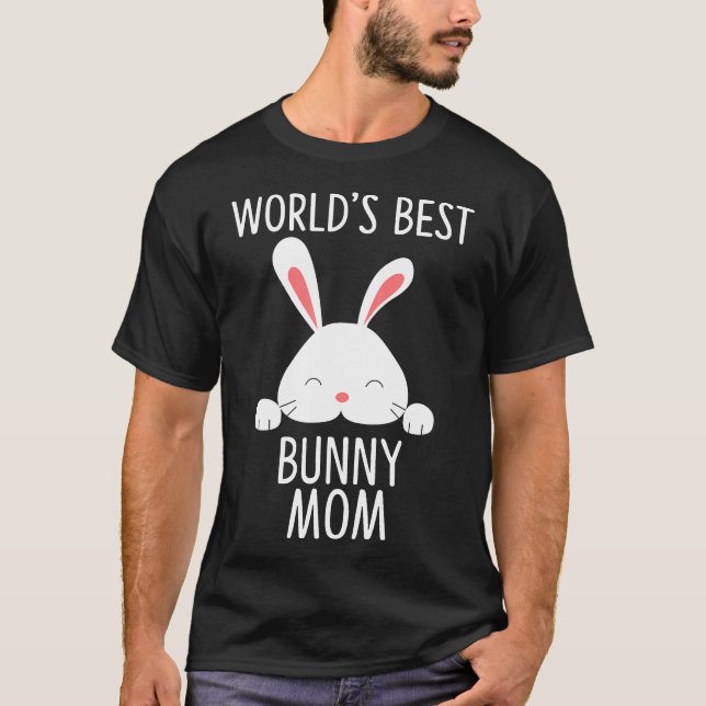 World's Best Bunny Mum  Rabbi For Rabbit Lover T-Shirt (Front)