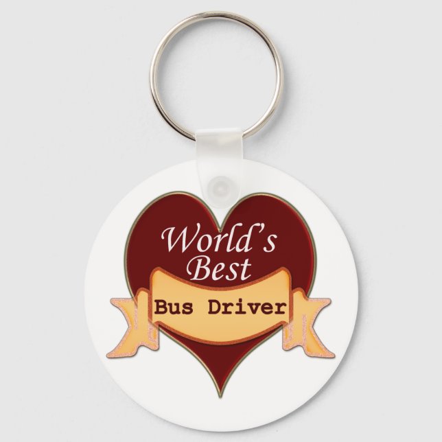 World's Best Bus Driver Key Ring (Front)