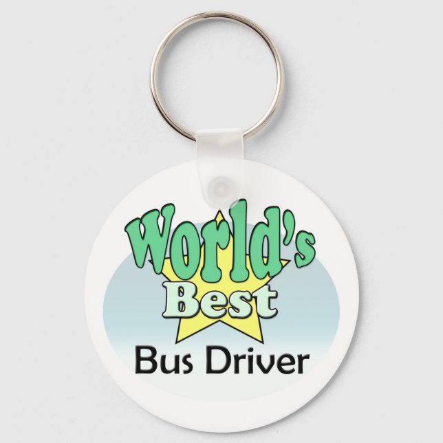 World's Best Bus Driver Key Ring (Front)