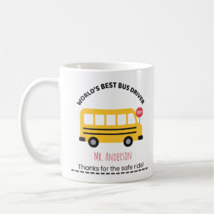 World's Best Bus Driver Personalised Appreciation Coffee Mug