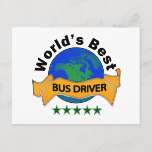 World's Best Bus Driver Postcard