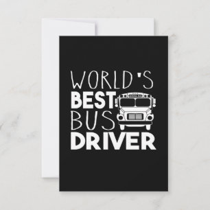 World's Best Bus Driver RSVP Card