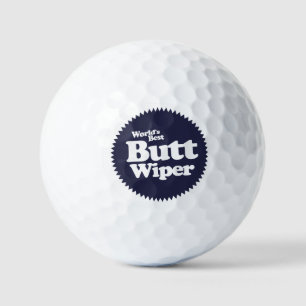 World's Best Butt Wiper Nurse CNA RNA Golf Balls