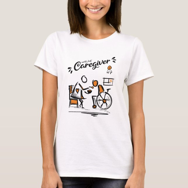 World's best Caregiver, Nursing, Aide T-Shirt (Front)