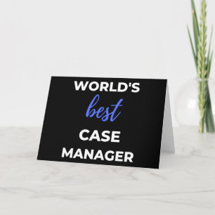 World's Best Case Manager Card