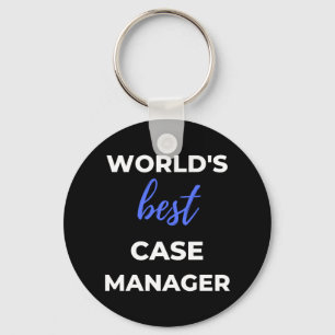 World's Best Case Manager Key Ring
