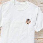 World's Best Cat Dad Elegant Simple Custom Photo T-Shirt<br><div class="desc">This simple and classic design is composed of serif typography and add a custom photo.</div>