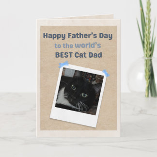 World's Best Cat Dad Father's Day Card (Box Joke)