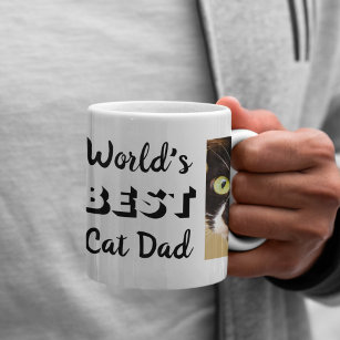 World's Best Cat Dad Personalised Photos Coffee Mug