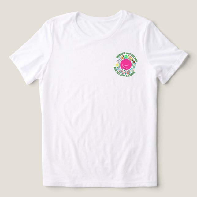 WORLD'S BEST CAT DAD Tri-Blend SHIRT (Design Front)