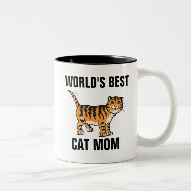 WORLD'S BEST CAT MOM coffee mugs (Right)