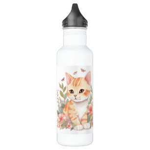 World's Best Cat Mom Cute Orange Kitten 710 Ml Water Bottle