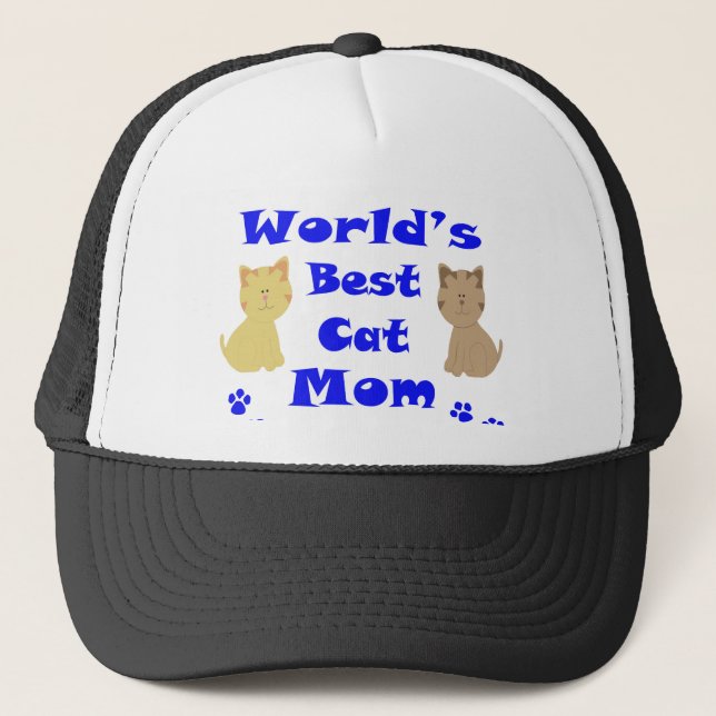 World's Best Cat Mom Trucker Hat (Front)