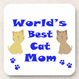 World's Best Cat Mum Coaster