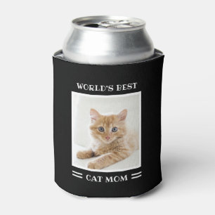 World's Best Cat Mum Custom Photo Personalised Can Cooler