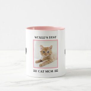 World's Best Cat Mum Custom Photo Personalised Mug
