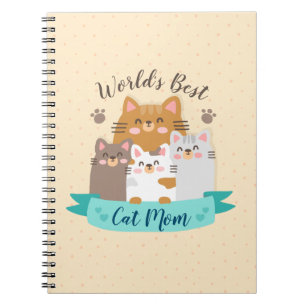 World's Best Cat Mum - Cute Kittens Notebook
