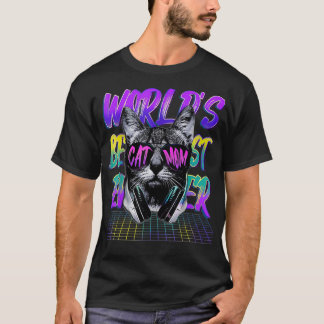 World's Best Cat Mum Ever Electronic Music Cool Wo T-Shirt
