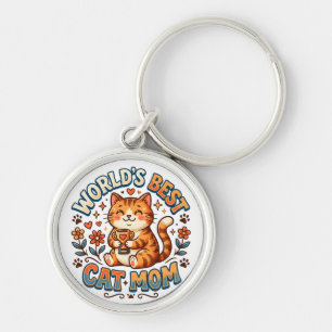 World's Best Cat Mum  Key Ring